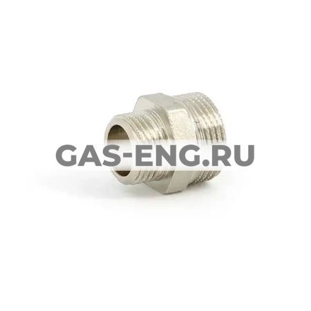 Ниппель редукционный НР никелированный, Uni-Fitt купить в интернет-магазине промышленного оборудования в Санкт-Петербурге