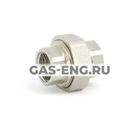 Разъемное соединение ВР-ВР с прокладкой O-RING никелированное, Uni-Fitt купить в интернет-магазине промышленного оборудования в Санкт-Петербурге