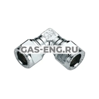 Угольник компрессионный хромированный, Tiemme купить в интернет-магазине промышленного оборудования в Санкт-Петербурге