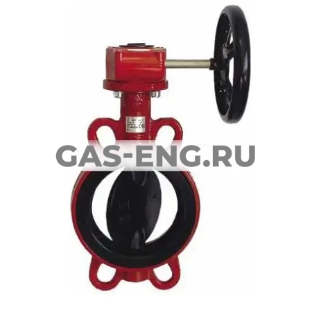 Дисковый поворотный затвор межфланцевый ЗПТС-FL-3 с редуктором, Гранвэл купить в интернет-магазине промышленного оборудования в Санкт-Петербурге