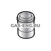 Переходник коаксиального дымохода с DN 100/150 мм на 110/150 мм, De Dietrich купить в интернет-магазине промышленного оборудования в Санкт-Петербурге