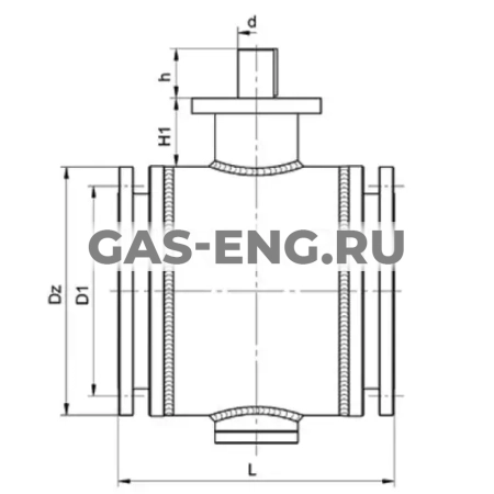 Шаровой стальной кран для газа фланец/фланец полнопроходной, с ИСО-фланцем, Ду 100-700 Ру 16, серия 71.113, Broen Ballomax купить в интернет-магазине промышленного оборудования в Санкт-Петербурге
