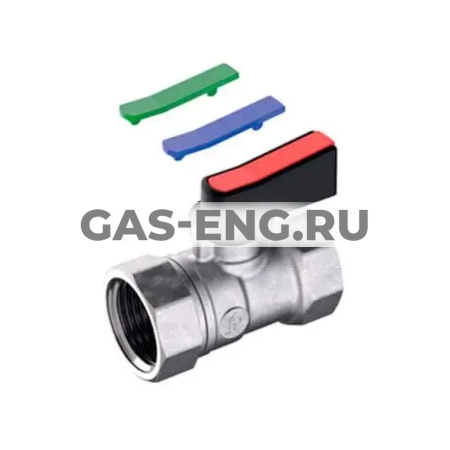 Шаровой кран латунный мини, с набором вставок, Giacomini R690/694 купить в интернет-магазине промышленного оборудования в Санкт-Петербурге