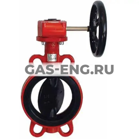 Дисковый поворотный затвор межфланцевый ЗПВС-FLN-3 с редуктором, Гранвэл купить в интернет-магазине промышленного оборудования в Санкт-Петербурге