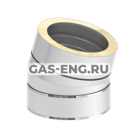 Колено 15° для дымохода, Jeremias EDW16 купить в интернет-магазине промышленного оборудования в Санкт-Петербурге