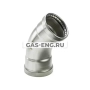 Отвод 45° Sanpress Inox XL с SC-Contur, модель 2326XL, Viega купить в интернет-магазине промышленного оборудования в Санкт-Петербурге Отвод 45° Sanpress Inox XL с SC-Contur, модель 2326XL, Viega купить в интернет-магазине промышленного оборудования в Санкт-Петербурге