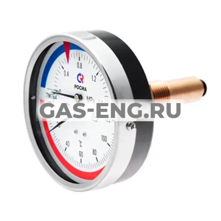 Термоманометр ТМТБ, подключение сзади, Росма купить в интернет-магазине промышленного оборудования в Санкт-Петербурге