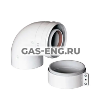 Коаксиальный отвод 90° DN60/100 для начального участка, Baxi купить в интернет-магазине промышленного оборудования в Санкт-Петербурге