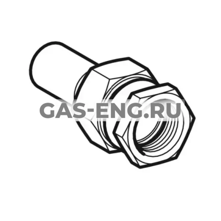 Разъемное соединение Mapress из нержавеющей стали с внутренней резьбой и гладким концевиком, Geberit купить в интернет-магазине промышленного оборудования в Санкт-Петербурге