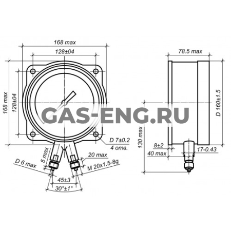 Манометр дифференциальный МДП4-СМ-Т купить в интернет-магазине промышленного оборудования в Санкт-Петербурге Манометр дифференциальный МДП4-СМ-Т купить в интернет-магазине промышленного оборудования в Санкт-Петербурге