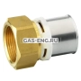 Переход-пресс alpex с внутренней резьбой, латунный, Frankische купить в интернет-магазине промышленного оборудования в Санкт-Петербурге