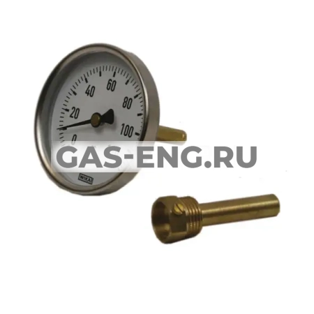 Термометр биметаллический, тип А50.20 (80 мм, сталь оцинкованная), Wika купить в интернет-магазине промышленного оборудования в Санкт-Петербурге Термометр биметаллический, тип А50.20 (80 мм, сталь оцинкованная), Wika купить в интернет-магазине промышленного оборудования в Санкт-Петербурге