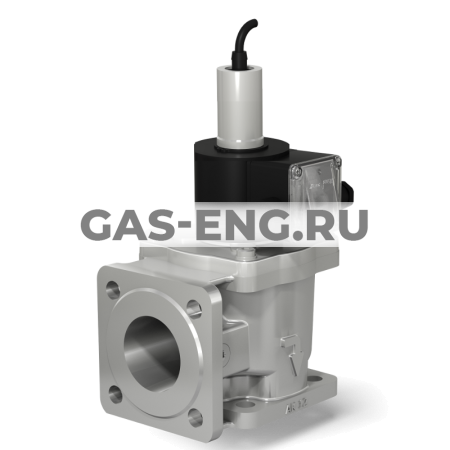 Клапаны электромагнитные угловые двухпозиционные фланцевые с датчиком положения на DN 40 - 100 купить в интернет-магазине промышленного оборудования в Санкт-Петербурге