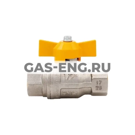 Шаровой кран никел. латунь ВР для газа, ручка "бабочка", Multi-Fit, Itap Berlin 072 купить в интернет-магазине промышленного оборудования в Санкт-Петербурге