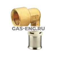 Угольник-пресс 90° alpex с внутренней резьбой, латунный, Frankische купить в интернет-магазине промышленного оборудования в Санкт-Петербурге