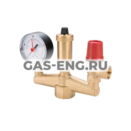 Группа безопасности котла с манометром, предохранительным клапаном и автоматическим воздухоотводчиком, MVI купить в интернет-магазине промышленного оборудования в Санкт-Петербурге