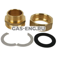 Комплект концевого фитинга из латуни FixLock для подключения трубы Inoflex DN40, Meibes купить в интернет-магазине промышленного оборудования в Санкт-Петербурге Комплект концевого фитинга из латуни FixLock для подключения трубы Inoflex DN40, Meibes купить в интернет-магазине промышленного оборудования в Санкт-Петербурге