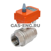 Шаровой никелированный кран полнопроходной с электроприводом 220В, Ду 40-50 Ру 25, Neptun Bugatti Pro купить в интернет-магазине промышленного оборудования в Санкт-Петербурге