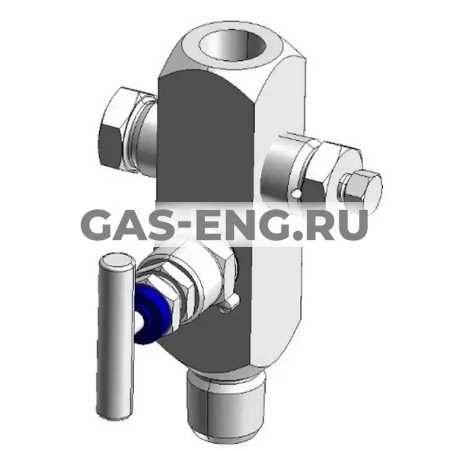 Многопортовый вентиль IV110, 2й порт с заглушкой, 3й порт со спускным клапаном, Wika купить в интернет-магазине промышленного оборудования в Санкт-Петербурге