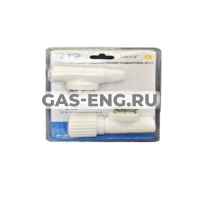 Комплект: клапан запорный (угловой) + вентиль, РосТурПласт купить в интернет-магазине промышленного оборудования в Санкт-Петербурге