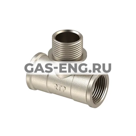 Тройник ВР-НР-ВР никелированный, RTP (РосТурПласт) купить в интернет-магазине промышленного оборудования в Санкт-Петербурге