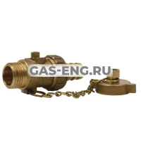 Шаровой латунный кран НР со штуцером и пробкой, Ду 15-20 Ру 12, Itap тип 139 купить в интернет-магазине промышленного оборудования в Санкт-Петербурге