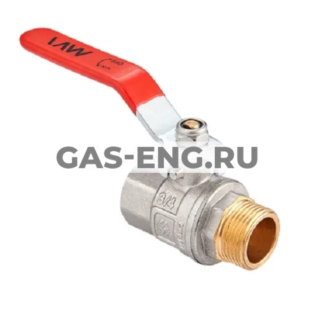 Шаровой кран латунный BV.512 полнопроходной ВР-НР, ручка-рычаг, MVI купить в интернет-магазине промышленного оборудования в Санкт-Петербурге
