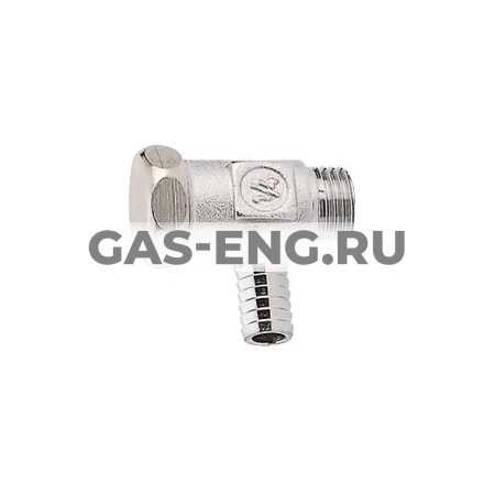 Шаровой латунный кран НР-штуцер, сливной, Ду 8 Ру 10, Giacomini R65D купить в интернет-магазине промышленного оборудования в Санкт-Петербурге