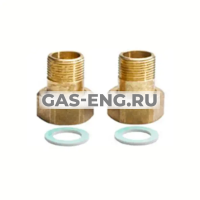 Комплект резьбовых фитингов, для теплообменников, Danfoss купить в интернет-магазине промышленного оборудования в Санкт-Петербурге Комплект резьбовых фитингов, для теплообменников, Danfoss купить в интернет-магазине промышленного оборудования в Санкт-Петербурге