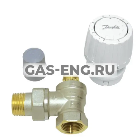 Комплект терморегулятора RTR-G/RTR 7090, угловой, Danfoss купить в интернет-магазине промышленного оборудования в Санкт-Петербурге