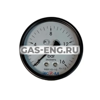 Манометр Экомера МД02-63мм, подключение сзади G 1/4", Эко-М купить в интернет-магазине промышленного оборудования в Санкт-Петербурге Манометр Экомера МД02-63мм, подключение сзади G 1/4", Эко-М купить в интернет-магазине промышленного оборудования в Санкт-Петербурге