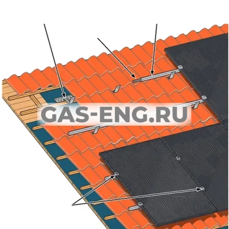 Кронштейн для крепления солнечных панелей на крыше, NIBE купить в интернет-магазине промышленного оборудования в Санкт-Петербурге