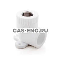 Угольник PPR 90° комбинированный с креплением ВР, RTP (РосТурПласт) купить в интернет-магазине промышленного оборудования в Санкт-Петербурге