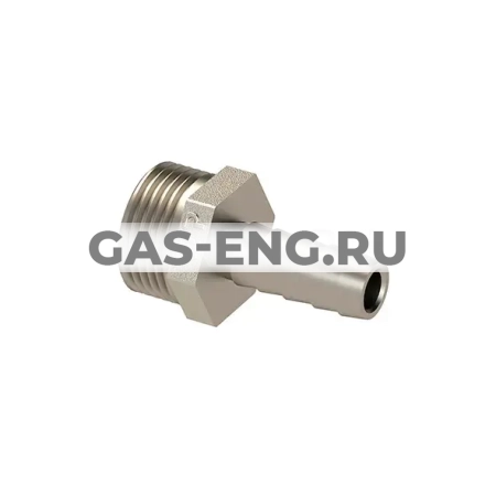Штуцер никелированный для шланга с наружной резьбой, RTP (РосТурПласт) купить в интернет-магазине промышленного оборудования в Санкт-Петербурге
