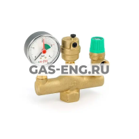 Группа безопасности котла латунь, Uni-Fitt купить в интернет-магазине промышленного оборудования в Санкт-Петербурге