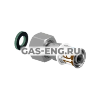 Соединение-пресс S-Press (Plus) PPSU разъёмное, с накидной гайкой, латунное, Uponor MLC купить в интернет-магазине промышленного оборудования в Санкт-Петербурге