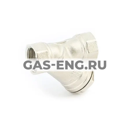 Фильтр косой ВР, латунь никелированная, Uni-Fitt купить в интернет-магазине промышленного оборудования в Санкт-Петербурге