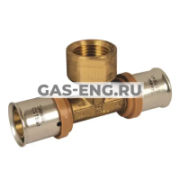 Тройник-пресс с внутренней резьбой латунный, Sanha купить в интернет-магазине промышленного оборудования в Санкт-Петербурге