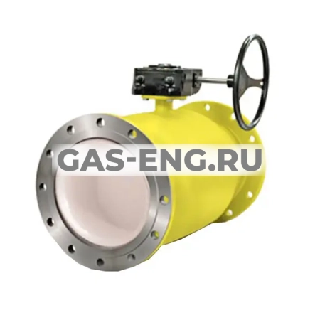 Шаровой стальной кран для газа фланец/фланец, c механическим редуктором Ду 80-500, Ру 16-25, LD купить в интернет-магазине промышленного оборудования в Санкт-Петербурге
