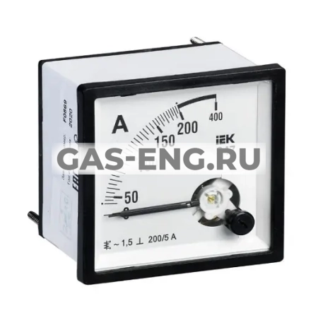 Амперметр Э47 72х72мм 200/5А кл. точн. 1.5, IEK купить в интернет-магазине промышленного оборудования в Санкт-Петербурге