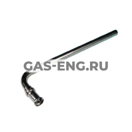 Угольник-пресс для радиаторного соединения с никелированной трубкой 300 мм, Henco купить в интернет-магазине промышленного оборудования в Санкт-Петербурге