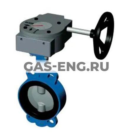 Дисковый поворотный затвор межфланцевый, с редуктором, Tecofi купить в интернет-магазине промышленного оборудования в Санкт-Петербурге