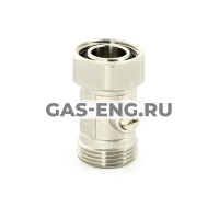 Узел нижнего подключения прямой, одинарный, со встроенным краном Uni-Fitt купить в интернет-магазине промышленного оборудования в Санкт-Петербурге