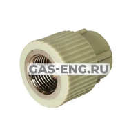 Муфта PPR комбинированная, с внутренней резьбой, СЕРЫЙ, Pro Aqua купить в интернет-магазине промышленного оборудования в Санкт-Петербурге