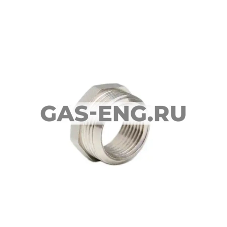 Футорка НР/ВР никелированная, LD купить в интернет-магазине промышленного оборудования в Санкт-Петербурге