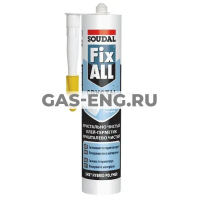 Прозрачный клей-герметик Fix All Crystal, Soudal купить в интернет-магазине промышленного оборудования в Санкт-Петербурге Прозрачный клей-герметик Fix All Crystal, Soudal купить в интернет-магазине промышленного оборудования в Санкт-Петербурге