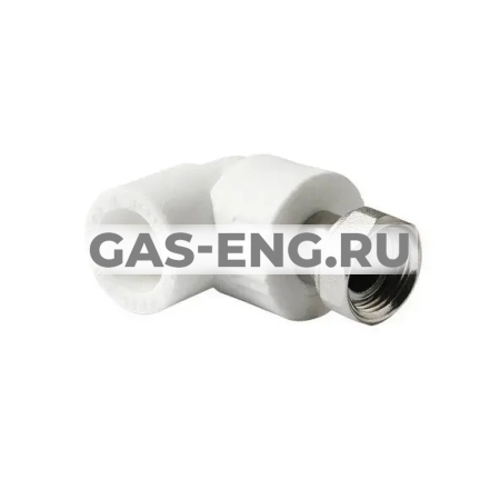 Угольник комбинированный с накидной гайкой, БЕЛЫЙ, Pro Aqua купить в интернет-магазине промышленного оборудования в Санкт-Петербурге