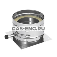 Пластина основания для дымохода напольная, с выпуском конденсата, Jeremias DW66 купить в интернет-магазине промышленного оборудования в Санкт-Петербурге