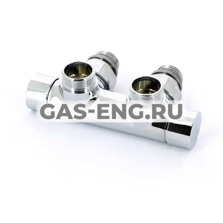 Узел нижнего подключения ручной, угловой с запорным клапаном без байпаса, Carlo Poletti купить в интернет-магазине промышленного оборудования в Санкт-Петербурге