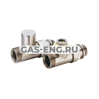 Комплект прямых клапанов: Термостатического со скрытой преднастройкой Kv и запорного на обратную подводку, дизайн версия, Comap купить в интернет-магазине промышленного оборудования в Санкт-Петербурге